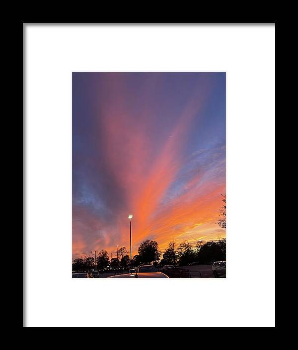 Sky Framed Print featuring the photograph Nighttime Approaches by Matthew Seufer