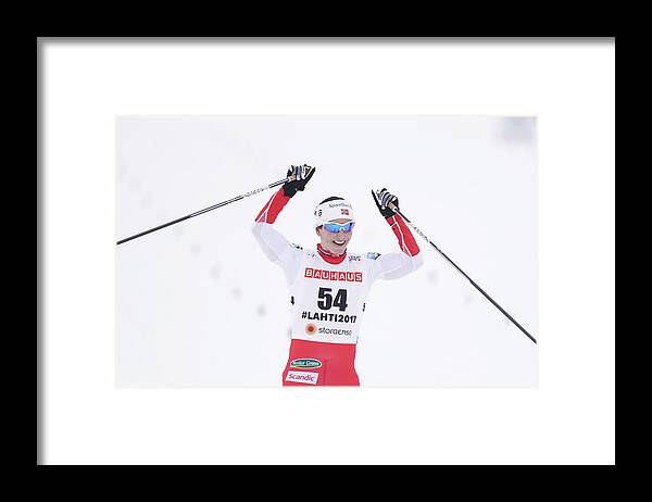 Skiing Framed Print featuring the photograph FIS Nordic World Ski Championships - Women's Cross Country Distance #1 by Nils Petter Nilsson