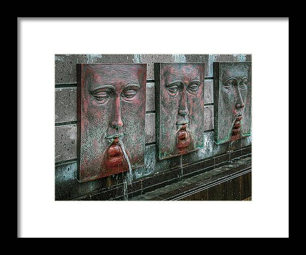 Fountains Framed Print featuring the photograph Fountains - Mexico by Frank Mari