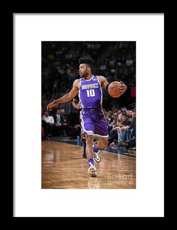 Nba Pro Basketball Framed Print featuring the photograph Frank Mason by Garrett Ellwood