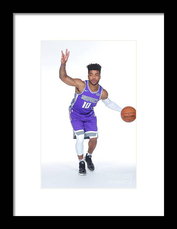 Media Day Framed Print featuring the photograph Frank Mason by Rocky Widner