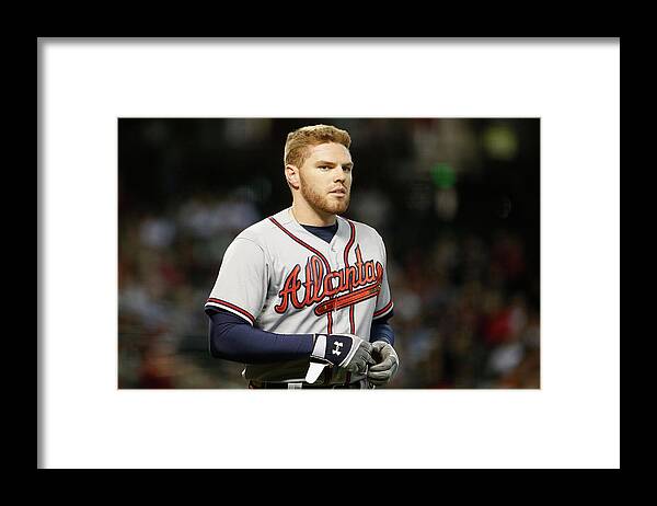 People Framed Print featuring the photograph Freddie Freeman by Christian Petersen
