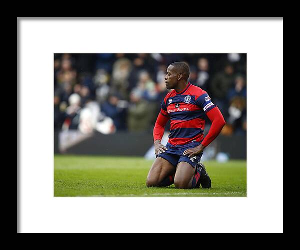Craven Cottage Framed Print featuring the photograph Fulham v Queens Park Rangers - Sky Bet Championship #1 by Julian Finney