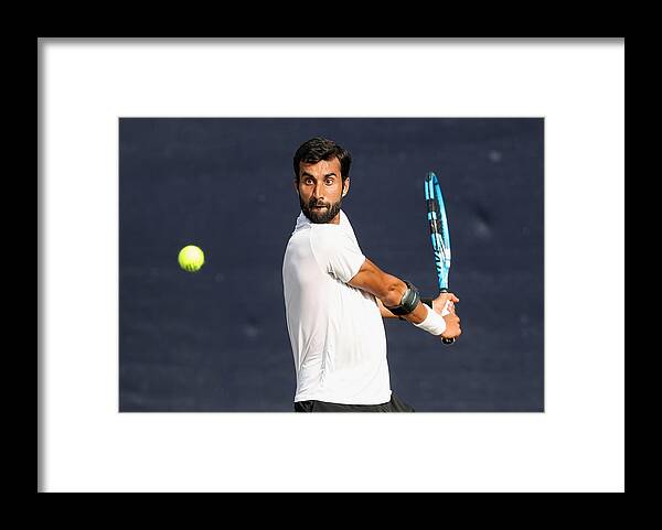 Tennis Framed Print featuring the photograph Fuzion 100 Surbiton Trophy - Day Seven #1 by Christopher Lee