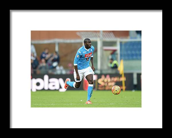 People Framed Print featuring the photograph Genoa CFC v SSC Napoli - Serie A #1 by Getty Images