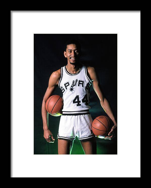 1980-1989 Framed Print featuring the photograph George Gervin #1 by Nba Photos