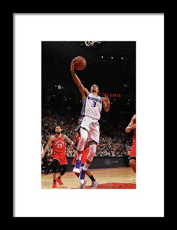 Nba Pro Basketball Framed Print featuring the photograph George Hill by Ron Turenne