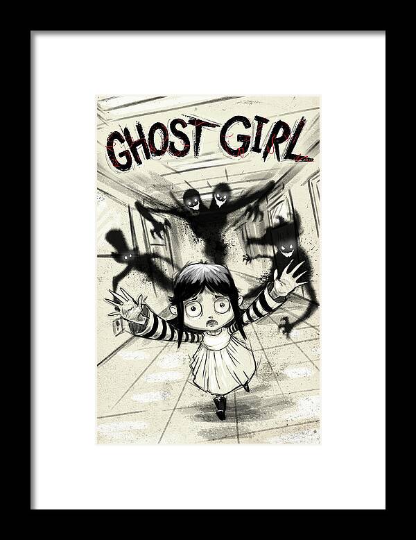 Girl Framed Print featuring the digital art Ghost Girl by District 97