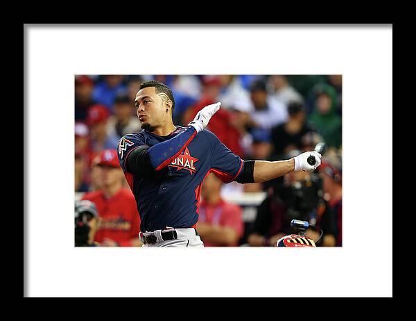 American League Baseball Framed Print featuring the photograph Giancarlo Stanton #1 by Elsa