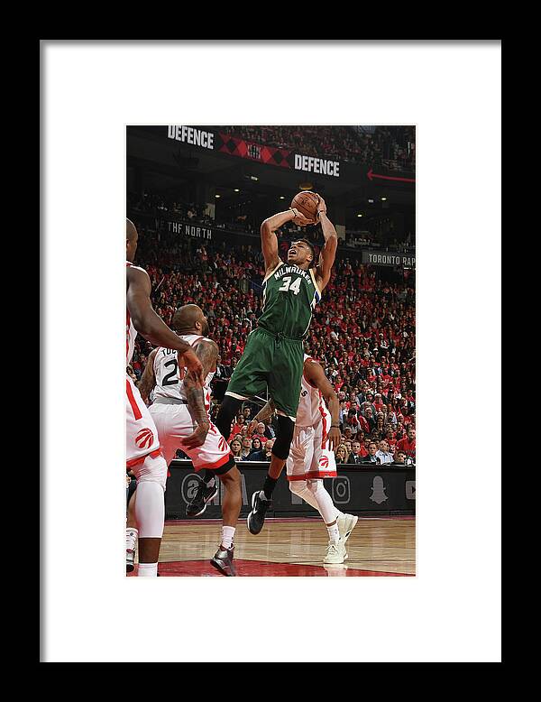 Playoffs Framed Print featuring the photograph Giannis Antetokounmpo by Ron Turenne