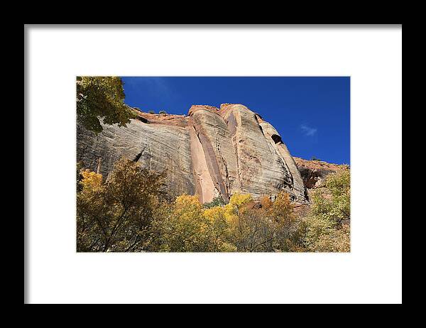 Lower Calf Creek Framed Print featuring the photograph Grand Staircase-Escalante, Utah #1 by Richard Krebs