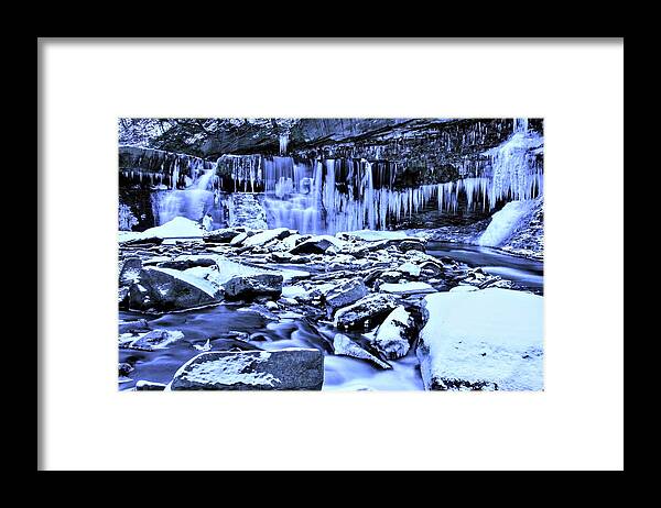  Framed Print featuring the photograph Great Falls Winter 2019 by Brad Nellis
