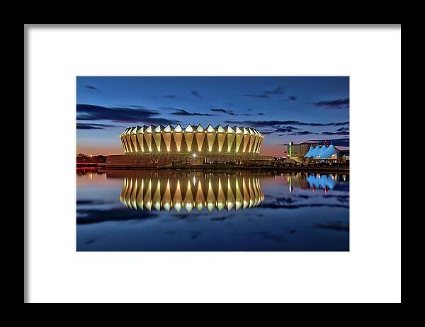 Coliseum Framed Print featuring the photograph Hampton Coliseum #1 by Jerry Gammon