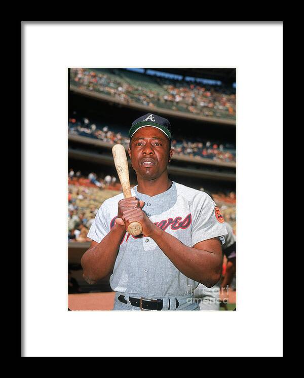 Evil Framed Print featuring the photograph Hank Aaron by Louis Requena