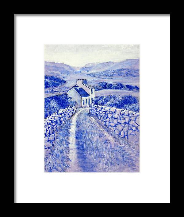 Irish Cottage Framed Print featuring the drawing Highland Fling #1 by David Zimmerman