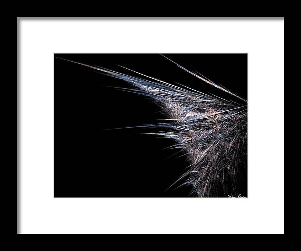  Framed Print featuring the digital art Hitting the Wall #1 by Rein Nomm