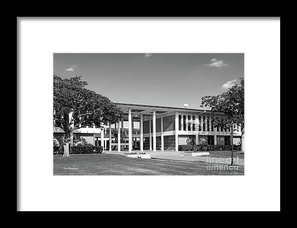 Houston Christian University Framed Print featuring the photograph Houston Christian University #1 by University Icons
