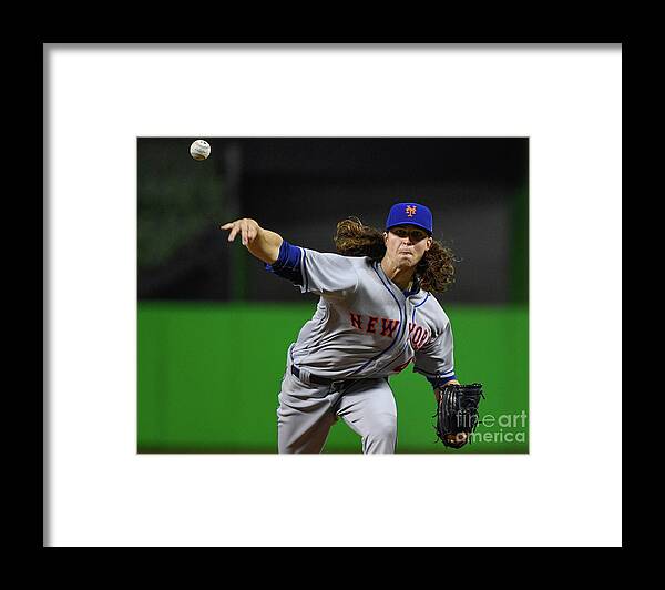 Jacob Degrom Framed Print featuring the photograph Jacob Degrom by Mark Brown