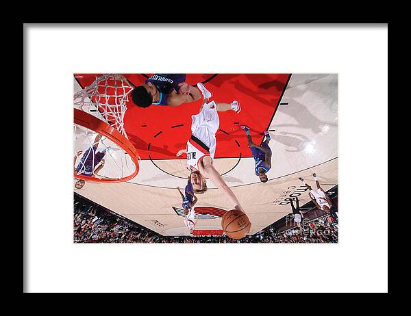Nba Pro Basketball Framed Print featuring the photograph Jake Layman by Sam Forencich