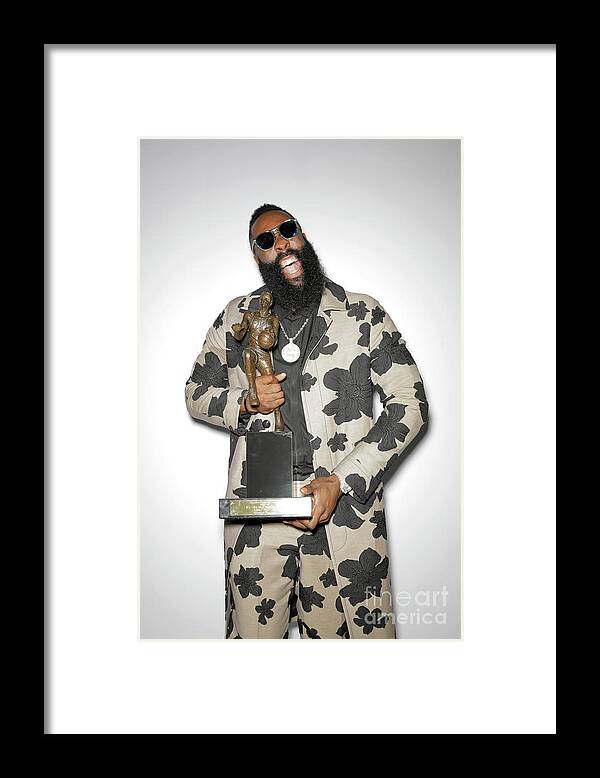 James Harden Framed Print featuring the photograph James Harden by Atiba Jefferson