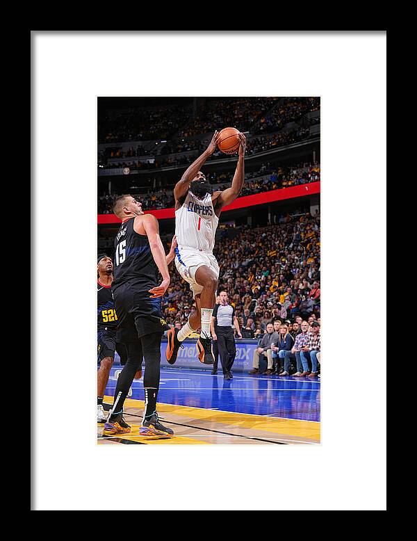 Nba Pro Basketball Framed Print featuring the photograph James Harden #1 by Bart Young