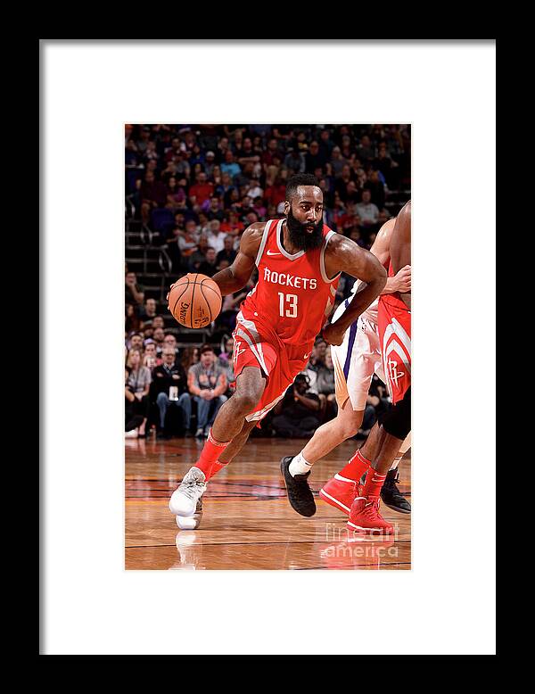Nba Pro Basketball Framed Print featuring the photograph James Harden by Michael Gonzales