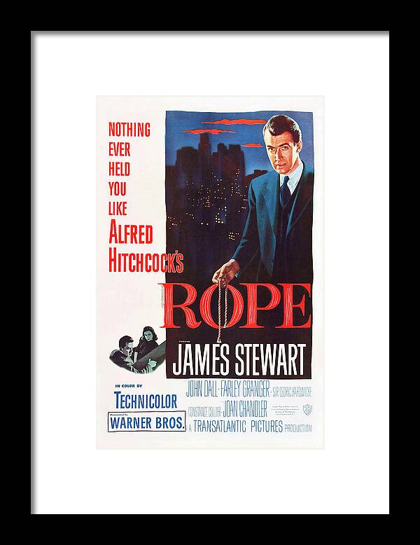 JAMES STEWART in ROPE -1948-, directed by ALFRED HITCHCOCK. #1