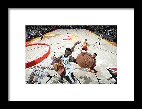 Nba Pro Basketball Framed Print featuring the photograph Jaylen Brown by Melissa Majchrzak