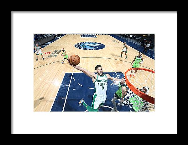 Nba Pro Basketball Framed Print featuring the photograph Jayson Tatum by David Sherman