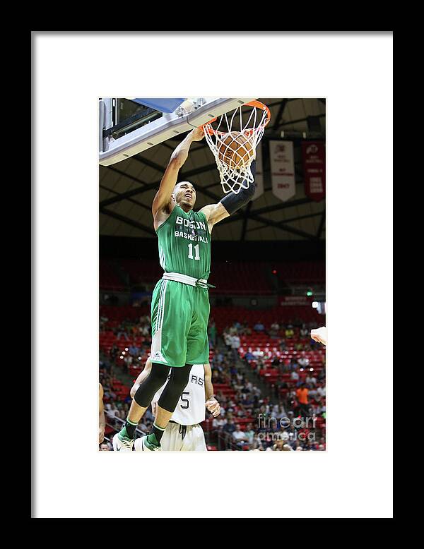 Nba Pro Basketball Framed Print featuring the photograph Jayson Tatum by Melissa Majchrzak