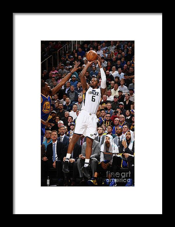Nba Pro Basketball Framed Print featuring the photograph Joe Johnson by Garrett Ellwood