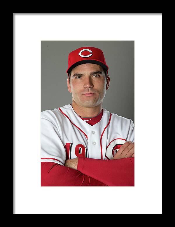American League Baseball Framed Print featuring the photograph Joey Votto by Mike Mcginnis