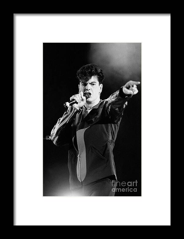 Singer Framed Print featuring the photograph Jordan Knight - New Kids on the Block #2 by Concert Photos