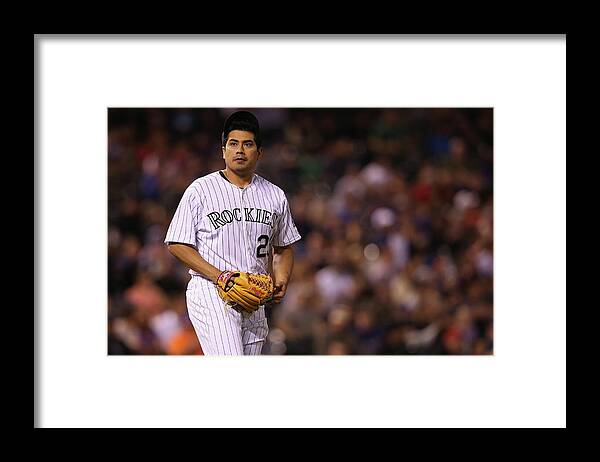 Working Framed Print featuring the photograph Jorge De La Rosa #1 by Doug Pensinger