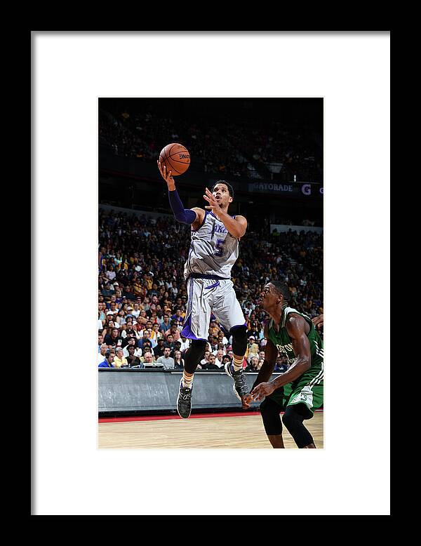 Nba Pro Basketball Framed Print featuring the photograph Josh Hart by Garrett Ellwood