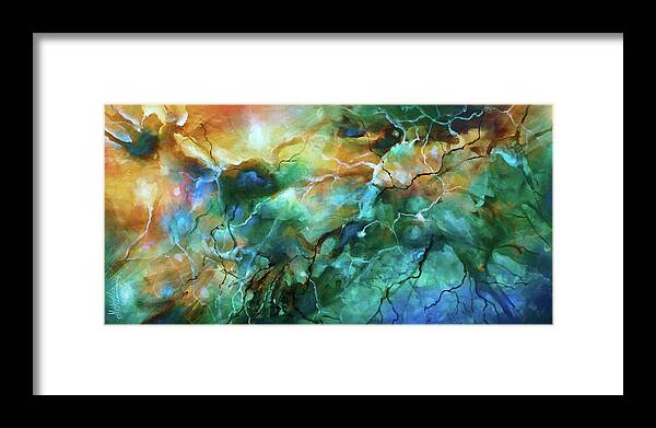 Abstract Framed Print featuring the painting Journey #1 by Michael Lang