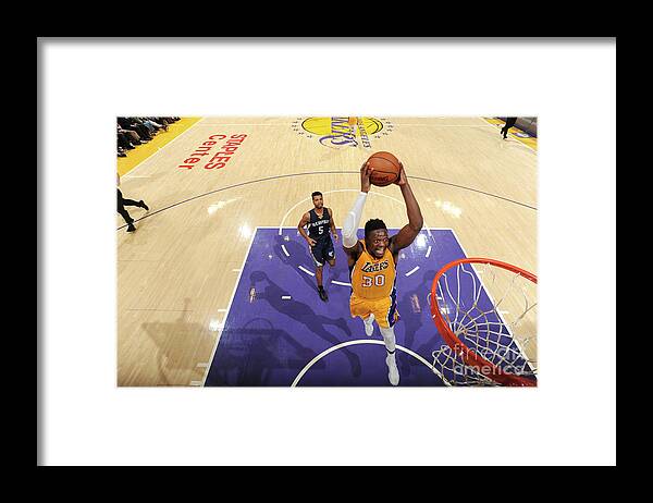 Nba Pro Basketball Framed Print featuring the photograph Julius Randle by Andrew D. Bernstein