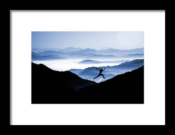 Joy Framed Print featuring the photograph Jump for Joy #1 by Andrea Kollo