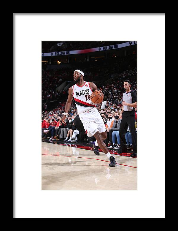 Justise Winslow Framed Print featuring the photograph Justise Winslow by Sam Forencich