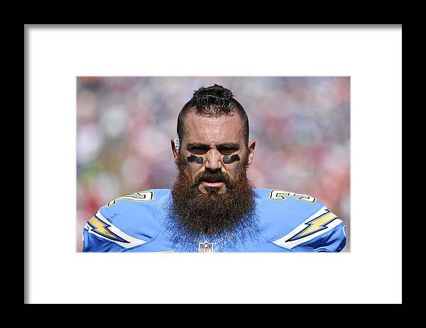 California Framed Print featuring the photograph Kansas City Chiefs v San Diego Chargers #1 by Kevork Djansezian