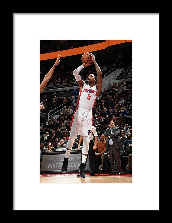 Nba Pro Basketball Framed Print featuring the photograph Kentavious Caldwell-pope by Chris Schwegler