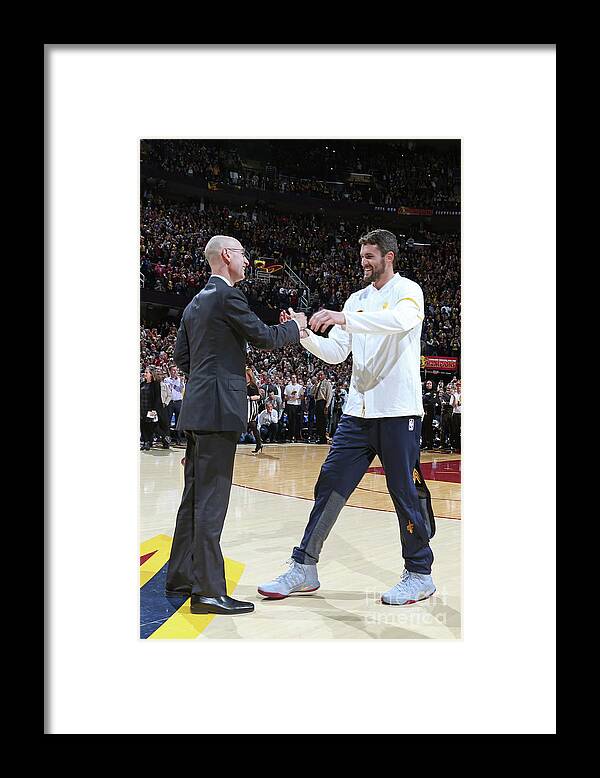 Nba Pro Basketball Framed Print featuring the photograph Kevin Love #1 by Nathaniel S. Butler