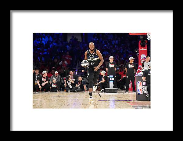 Nba Pro Basketball Framed Print featuring the photograph Khris Middleton by Jesse D. Garrabrant