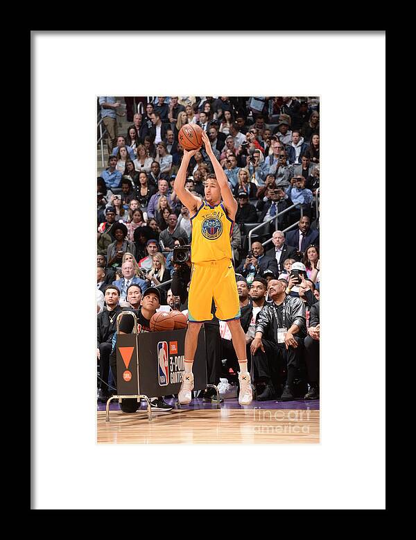 Klay Thompson Framed Print featuring the photograph Klay Thompson by Andrew D. Bernstein
