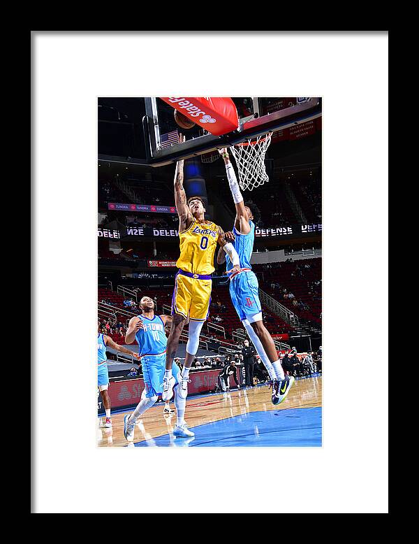 Nba Pro Basketball Framed Print featuring the photograph Kyle Kuzma by Cato Cataldo