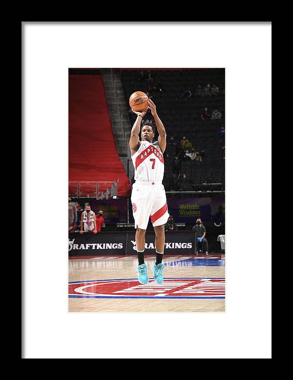 Kyle Lowry Framed Print featuring the photograph Kyle Lowry by Chris Schwegler