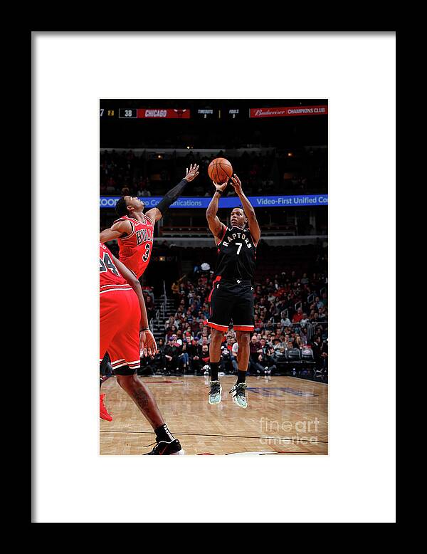 Kyle Lowry Framed Print featuring the photograph Kyle Lowry by Jeff Haynes