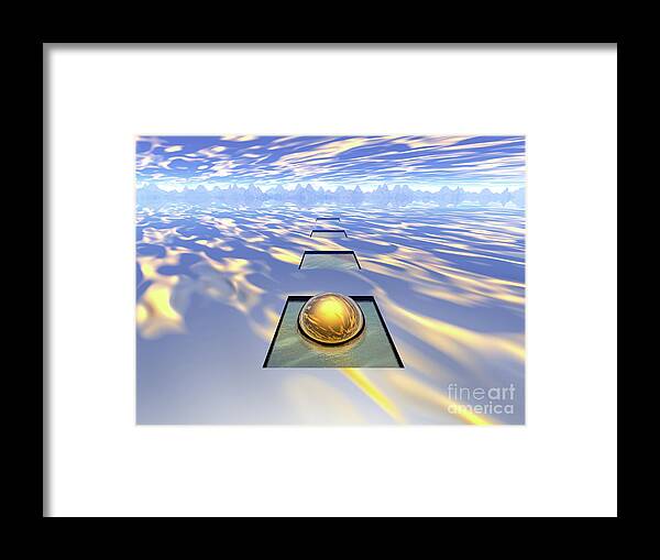 Ice Framed Print featuring the digital art Land of Ice by Phil Perkins