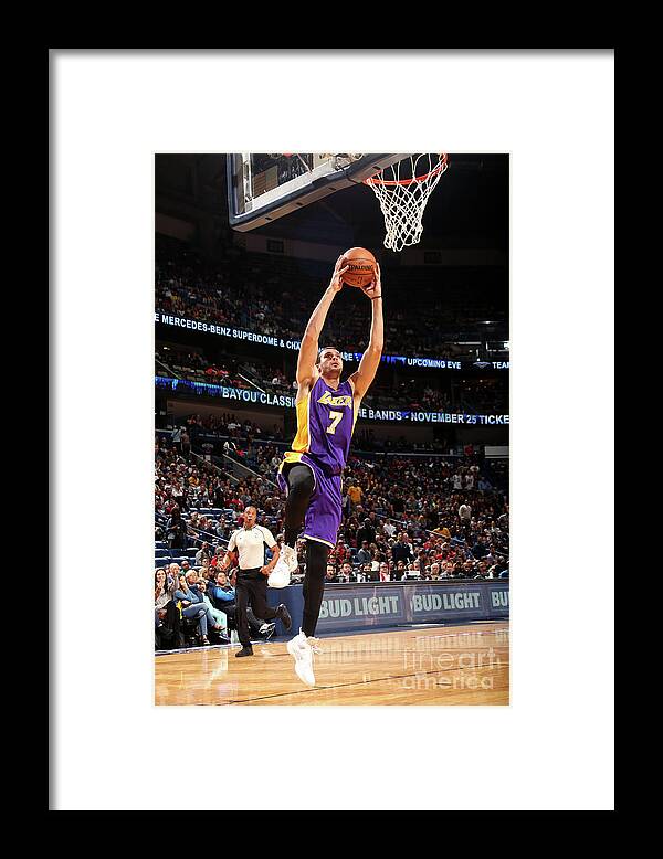 Smoothie King Center Framed Print featuring the photograph Larry Nance by Layne Murdoch