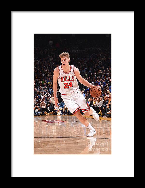 Chicago Bulls Framed Print featuring the photograph Lauri Markkanen by Noah Graham
